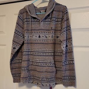 Volcom Multicolor Patterned Hoodie Sweater